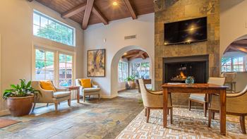 Clubhouse with fire place